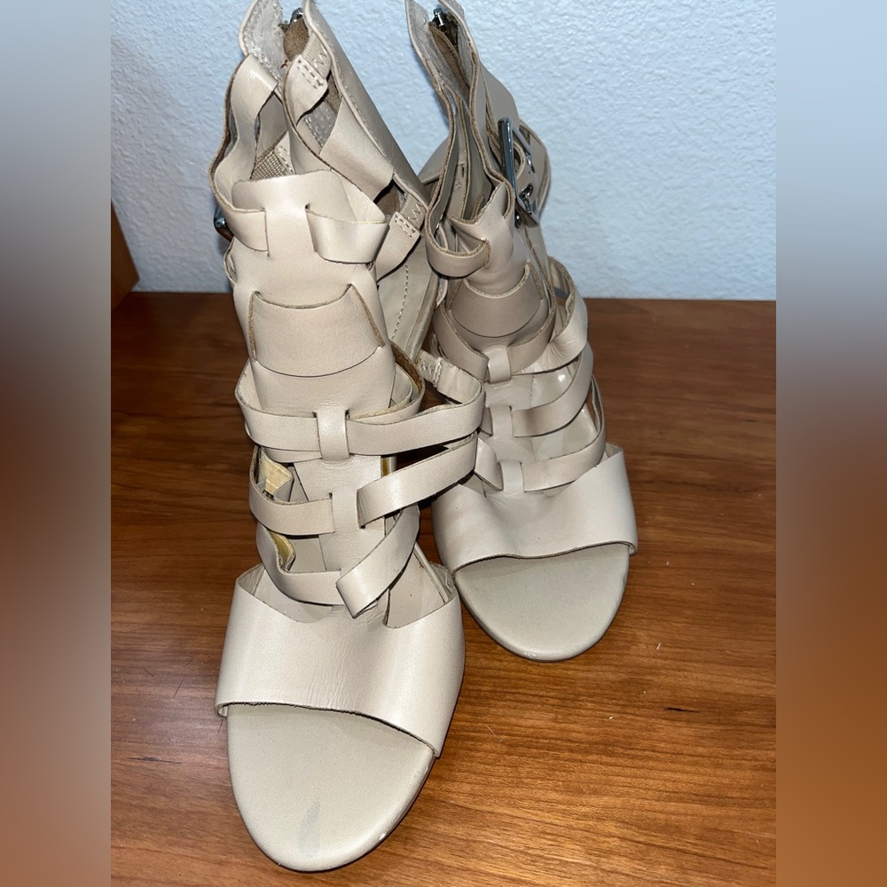 Guess size 8 gladiator sandals. Worn twice. Smoke free home.